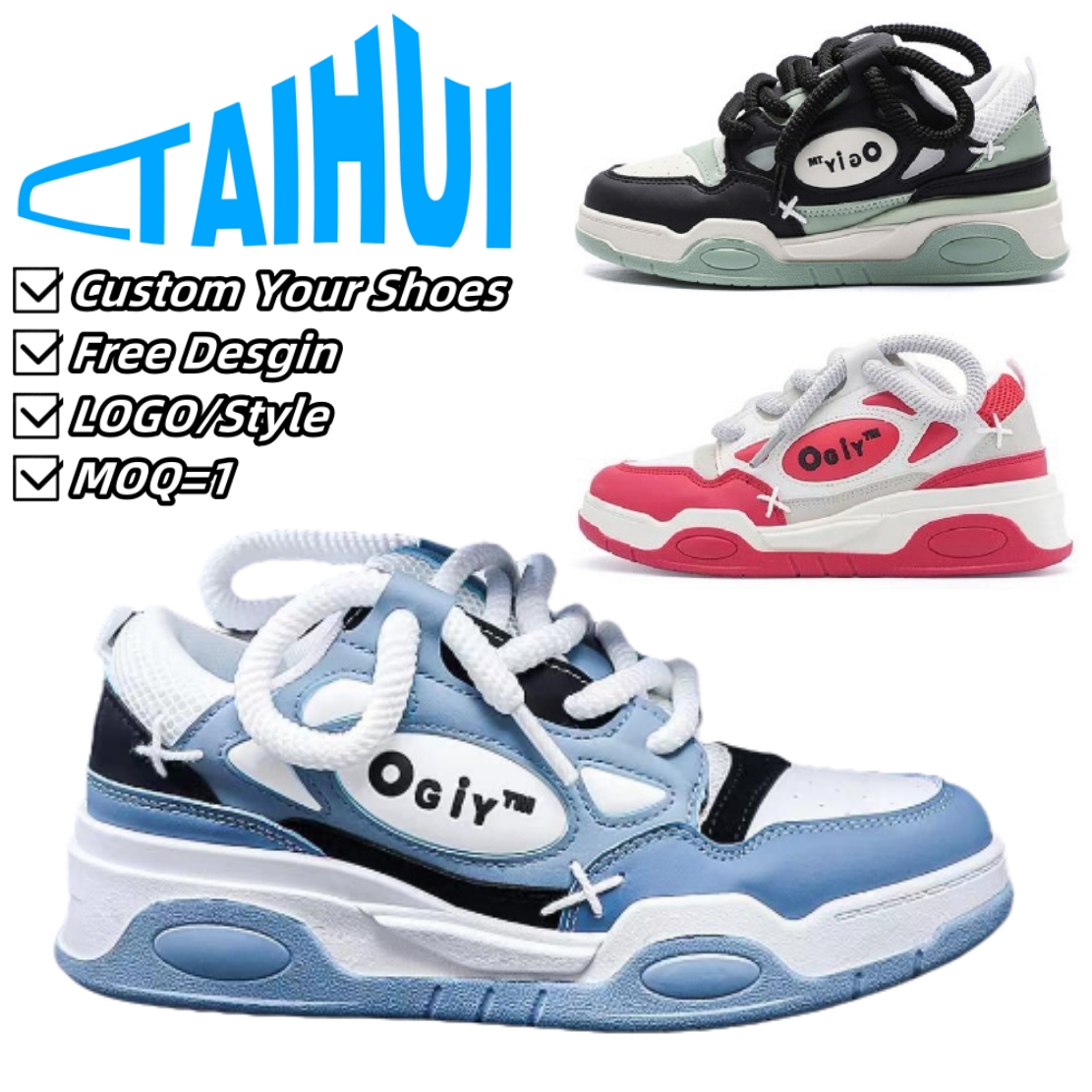 Custom Women Sneaker Manufacture Basketball Designer Shoes Women Retro Sneakers Casual Unisex Sneaker Custom Walking Style Shoes