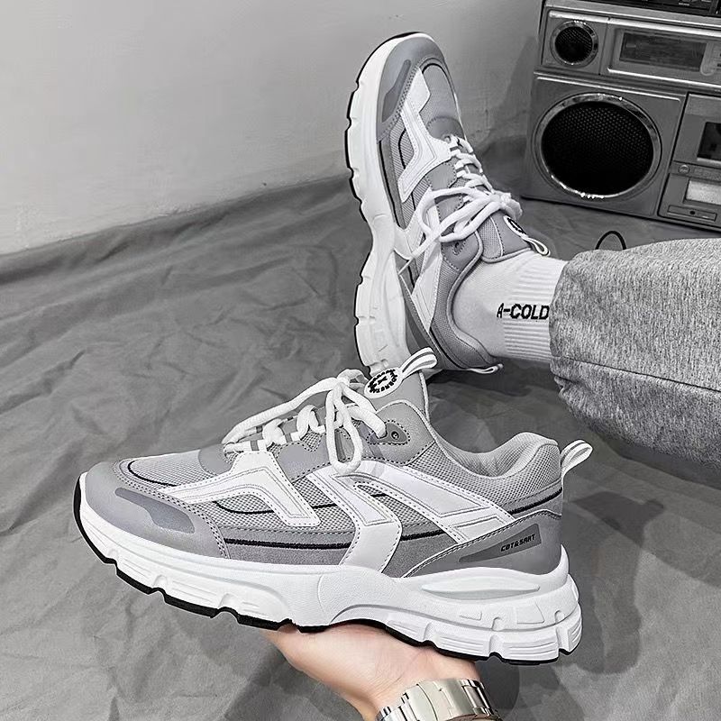 2025 spring new air mesh surface mesh shoes sports shoes leisure running deodorant men's shoes